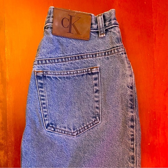 Vintage Calvin Klein Denim Skirt - Picture 3 of 5